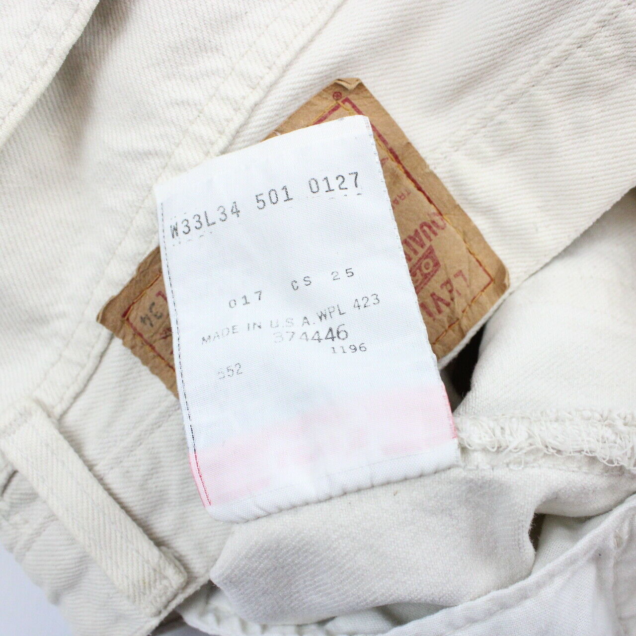 LEVIS 501 Jeans Beige | W33 L34