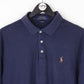 Mens RALPH LAUREN Polo Shirt Navy Blue | Large