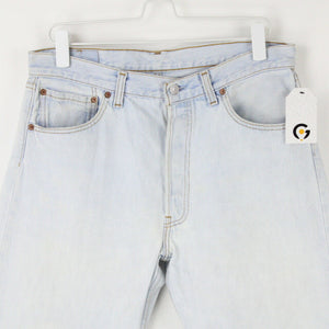Mens LEVIS 501 Jeans Light Blue | W34 L30