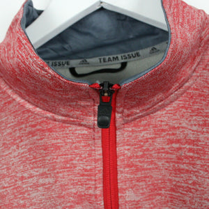 ADIDAS 1/4 Zip Sweatshirt Red | XXL