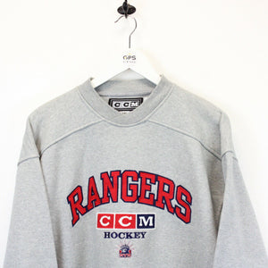 NHL New York RANGERS Sweatshirt Grey | Medium
