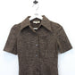 Womens CHEMISE LACOSTE 80s Dress Brown | XS
