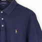 Mens RALPH LAUREN Polo Shirt Navy Blue | Large
