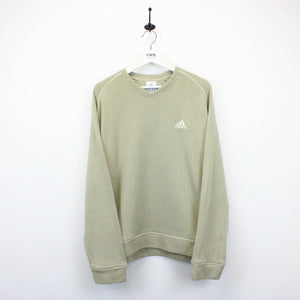 ADIDAS 00s Knit Sweatshirt Beige | Large