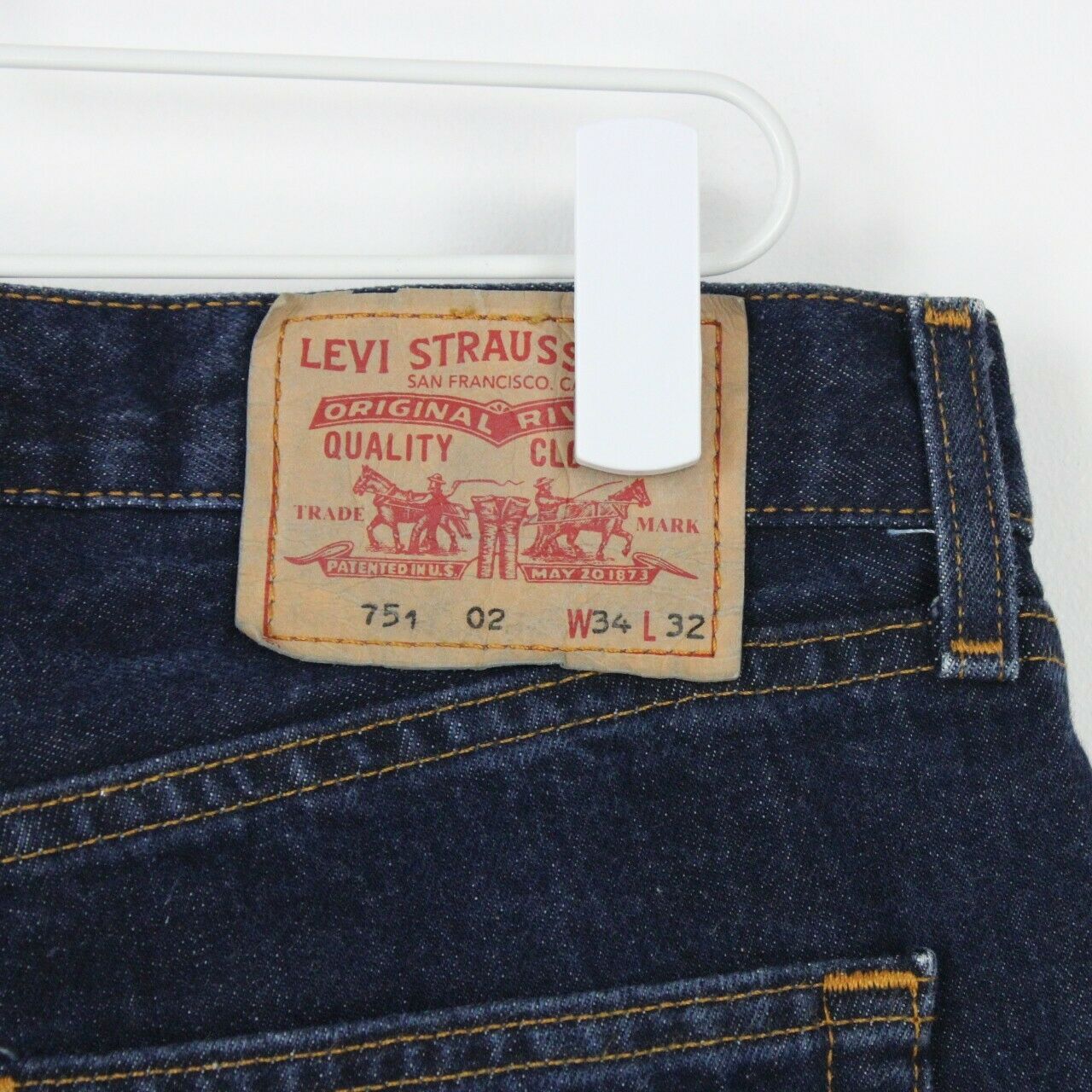 Mens LEVIS 751 Jeans Dark Blue | W34 L32