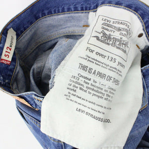 Mens LEVIS 512 Jeans Mid Blue | W33 L36