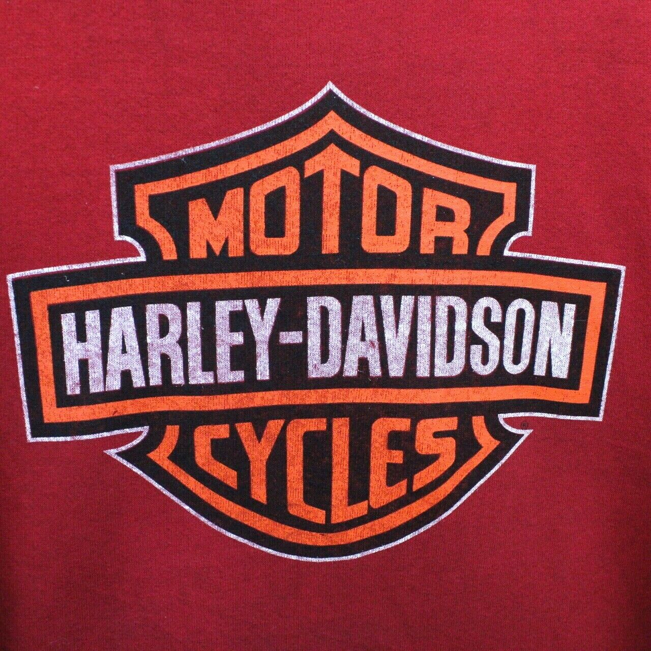 HARLEY DAVIDSON 90s Sweatshirt Red | Large