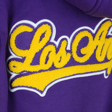 Load image into Gallery viewer, Mens LOS ANGELES Varsity Hoodie Purple | Large
