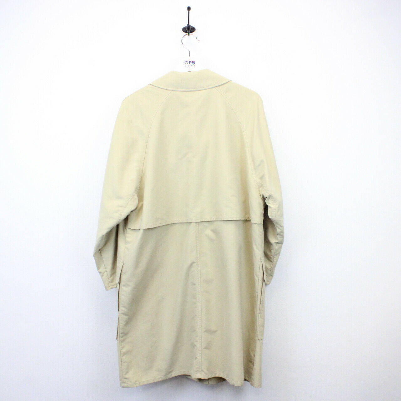 Womens BURBERRYS 90s Mac Trench Coat Beige | Large
