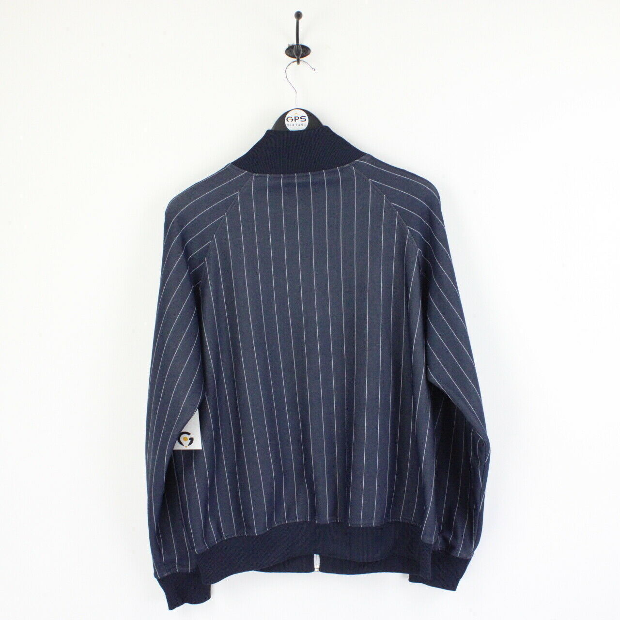 Mens FRED PERRY 90s Track Top Navy Blue | Large