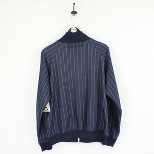Mens FRED PERRY 90s Track Top Navy Blue | Large