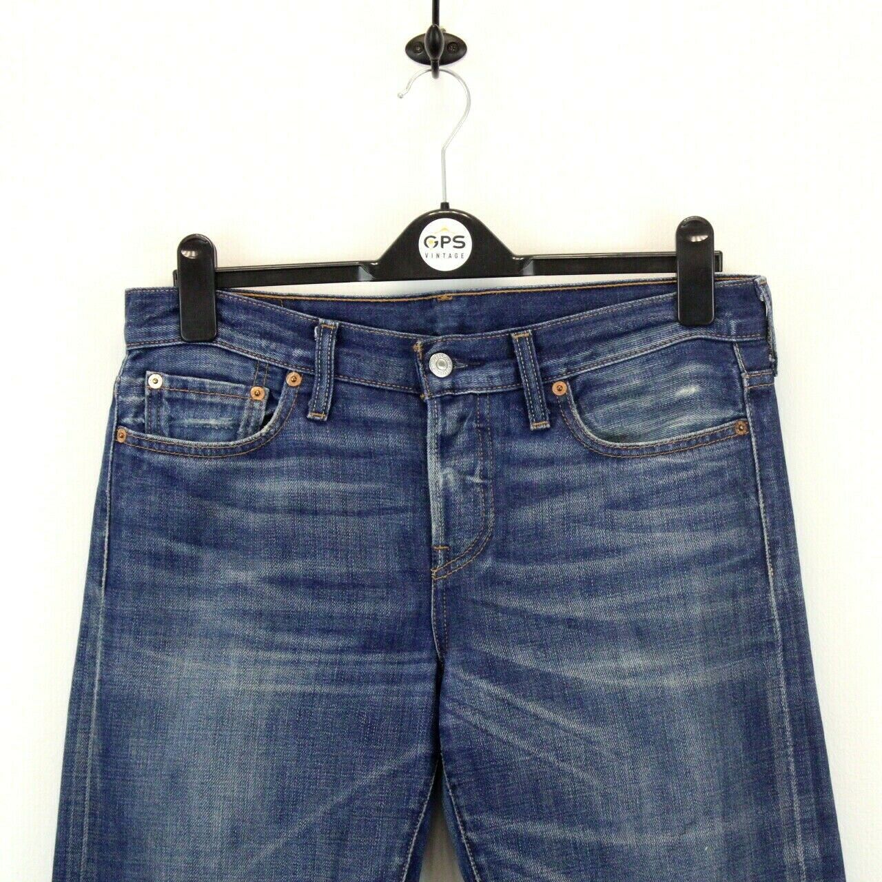 Womens LEVIS 501 Jeans Dark Blue | W32 L32