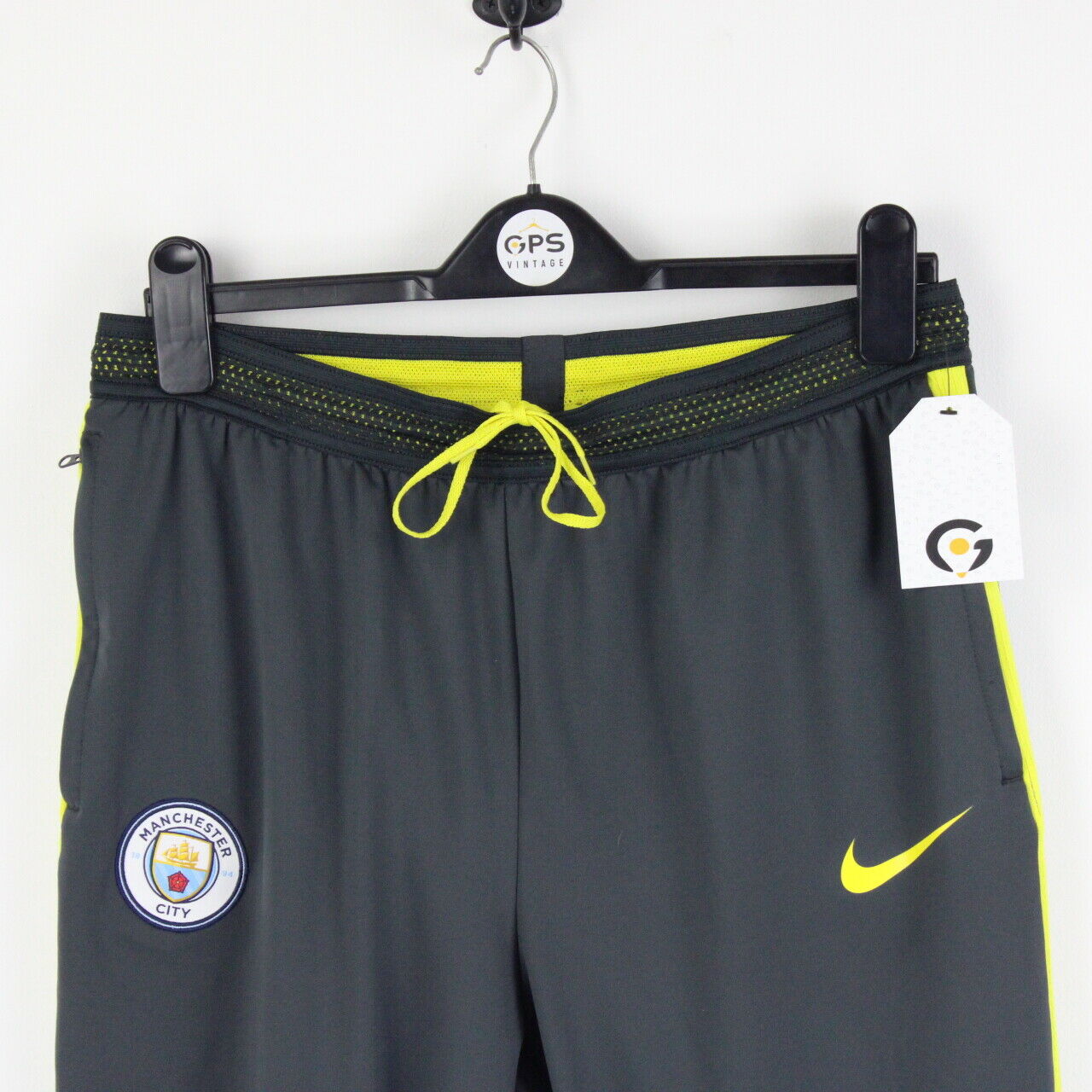 Mens NIKE MANCHESTER CITY FC Joggers Grey | Large