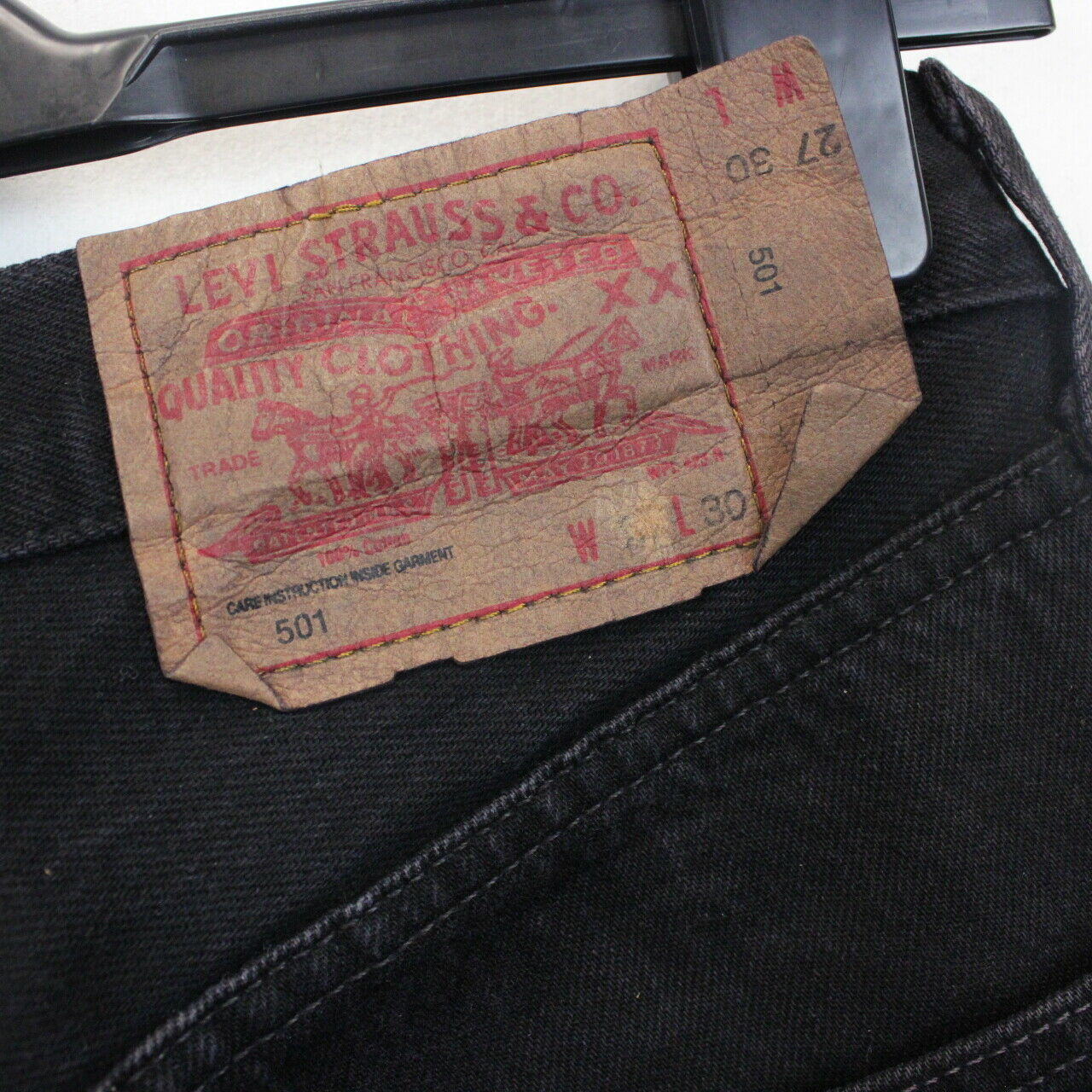 Womens LEVIS 501 Jeans Black | W26 L30