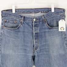 Load image into Gallery viewer, Mens LEVIS 501 Jeans Mid Blue | W38 L30
