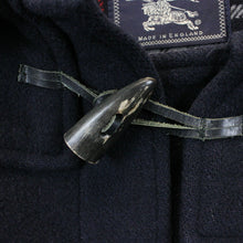 Load image into Gallery viewer, BURBERRYS 90s Wool Duffle Coat Navy Blue | XL
