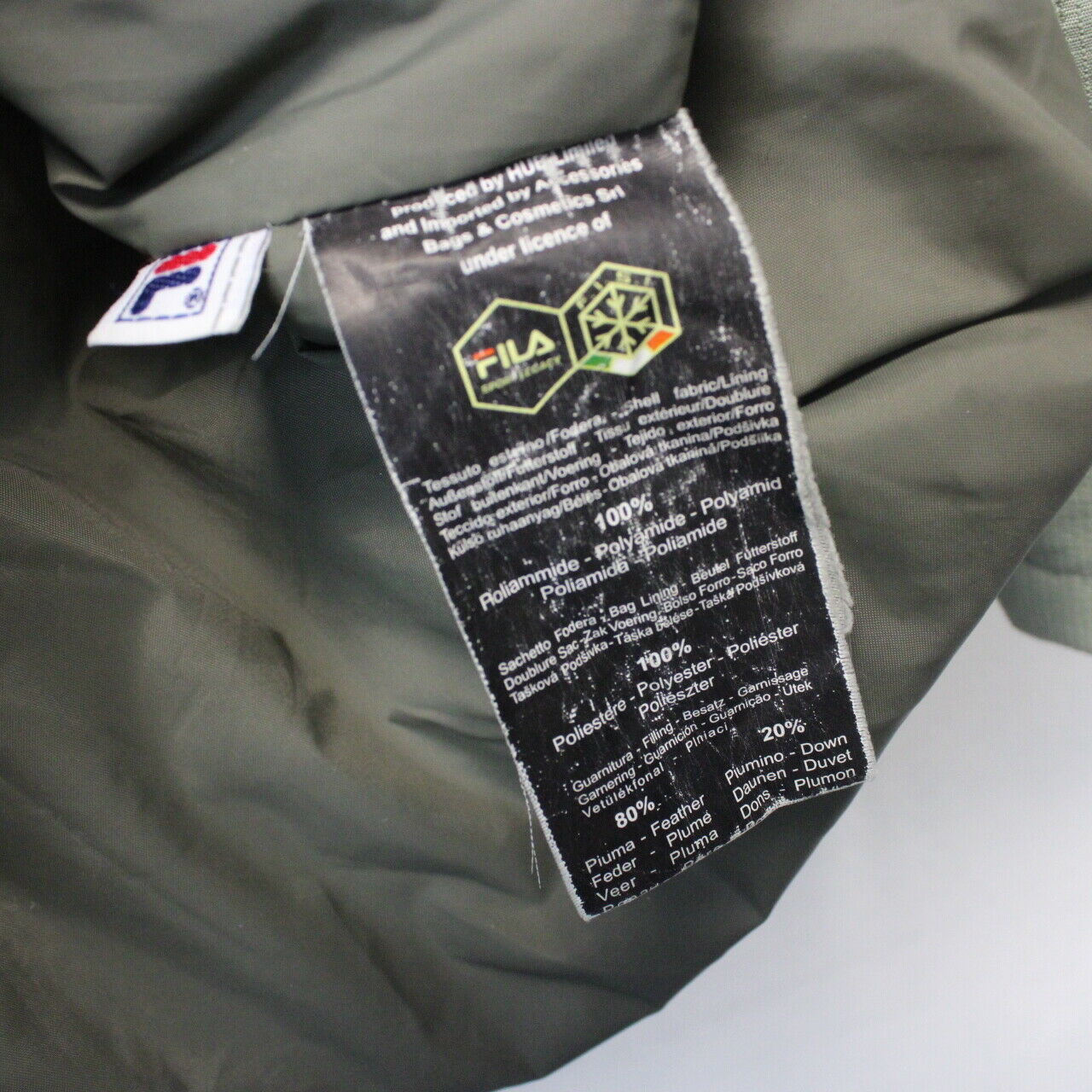 FILA Down Puffer Jacket Green | XL