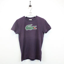 Load image into Gallery viewer, Womens LACOSTE T-Shirt Purple | XS
