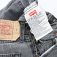 LEVIS 501 Denim Jeans Grey Charcoal | W36 L30