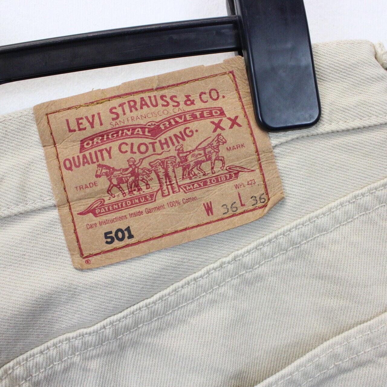 LEVIS 501 Jeans Beige | W36 L36