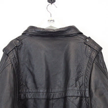 Load image into Gallery viewer, Biker 80s Leather Jacket Black | Medium
