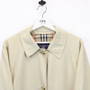 Womens BURBERRYS 90s Mac Trench Coat Beige | Large