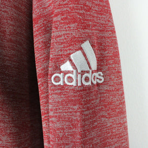 ADIDAS 1/4 Zip Sweatshirt Red | XXL