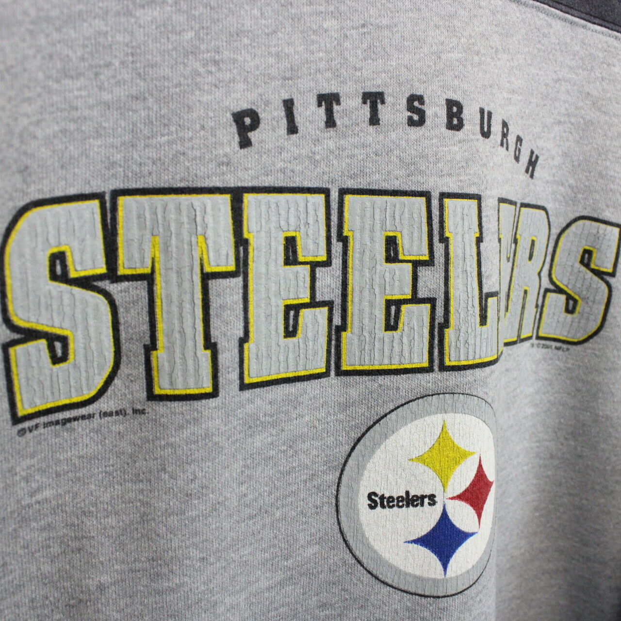 NFL 00s Pittsburgh STEELERS Sweatshirt Grey | Medium