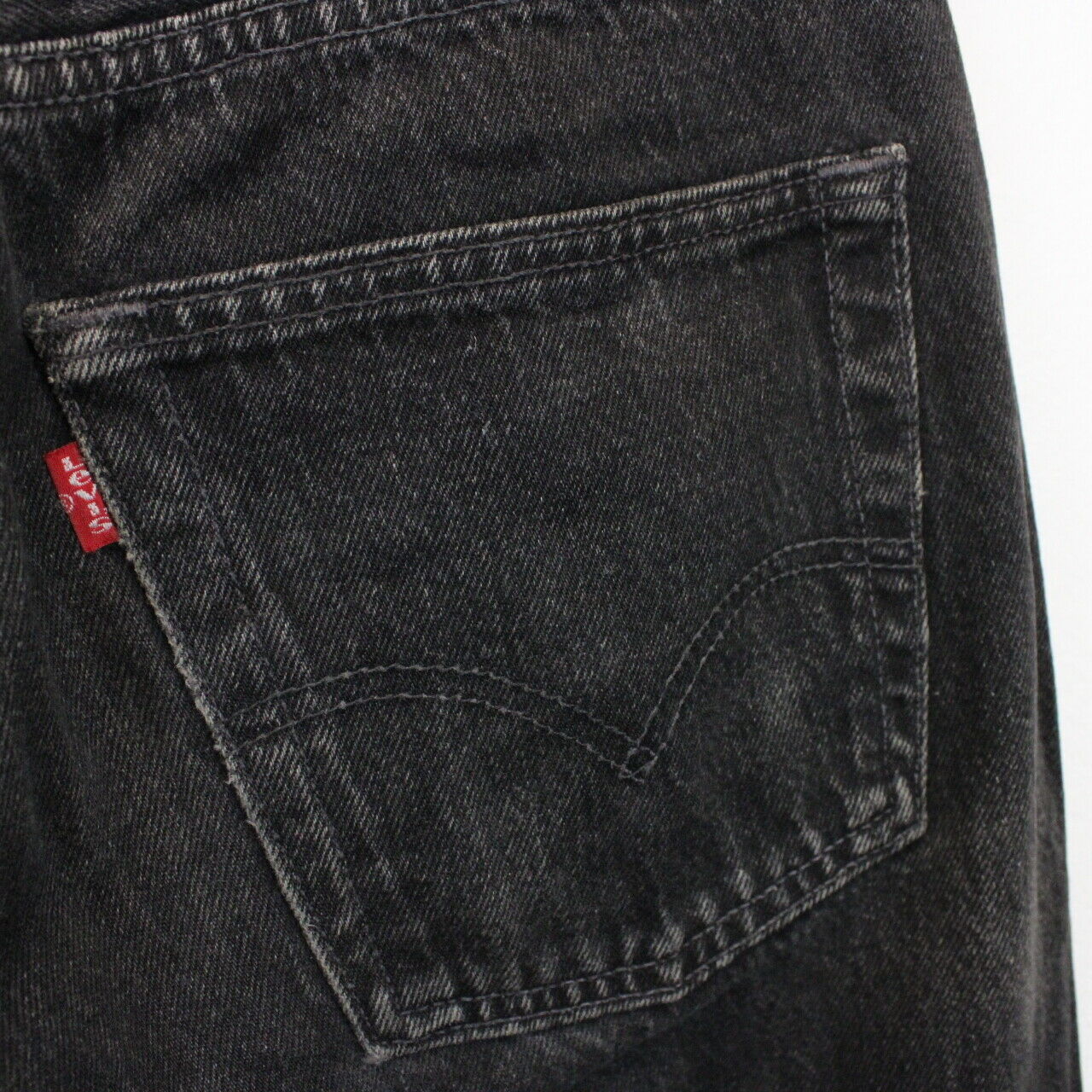 Womens LEVIS 501 Jeans Black Charcoal l W28 L30