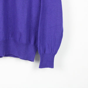 Vintage FRED PERRY Knit Sweatshirt Purple | Small