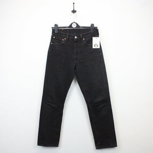 Womens LEVIS 501 Jeans Black Charcoal | W29 L30