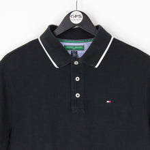 Load image into Gallery viewer, Mens TOMMY HILFIGER Polo Shirt Black | Medium
