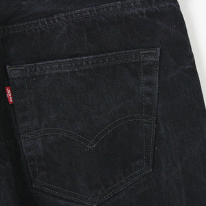 Mens LEVIS 501 Jeans Black Charcoal | W33 L32