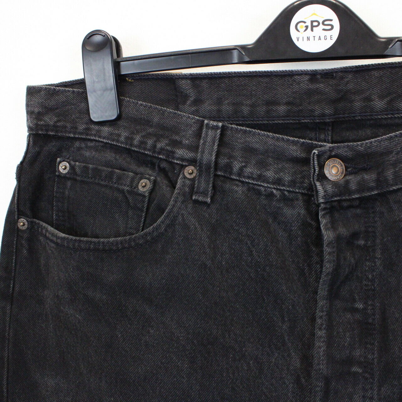 LEVIS 501 Jeans Black Charcoal | W38 L34