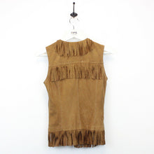 Load image into Gallery viewer, Womens Suede Western Vest Brown | XS
