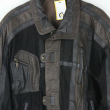 Load image into Gallery viewer, Mens 80s Leather Biker Jacket Brown | Large
