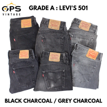 Load image into Gallery viewer, LEVIS 501 Jeans Grade A | Black Grey
