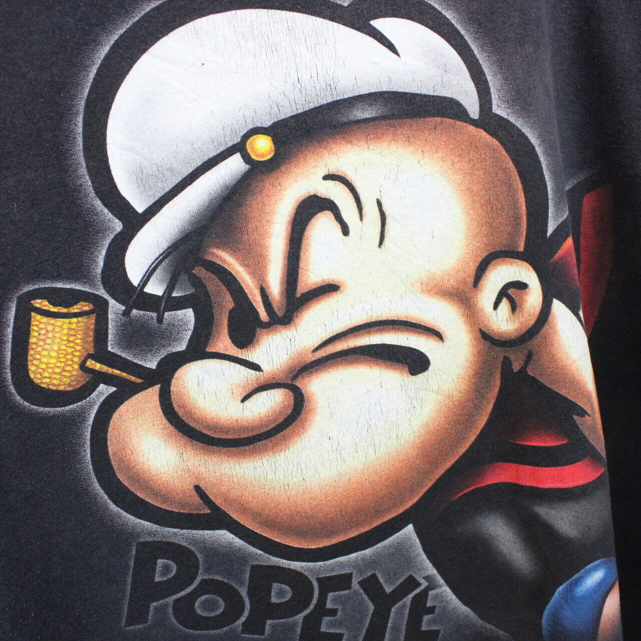 POPEYE 90s T-Shirt Black | Large