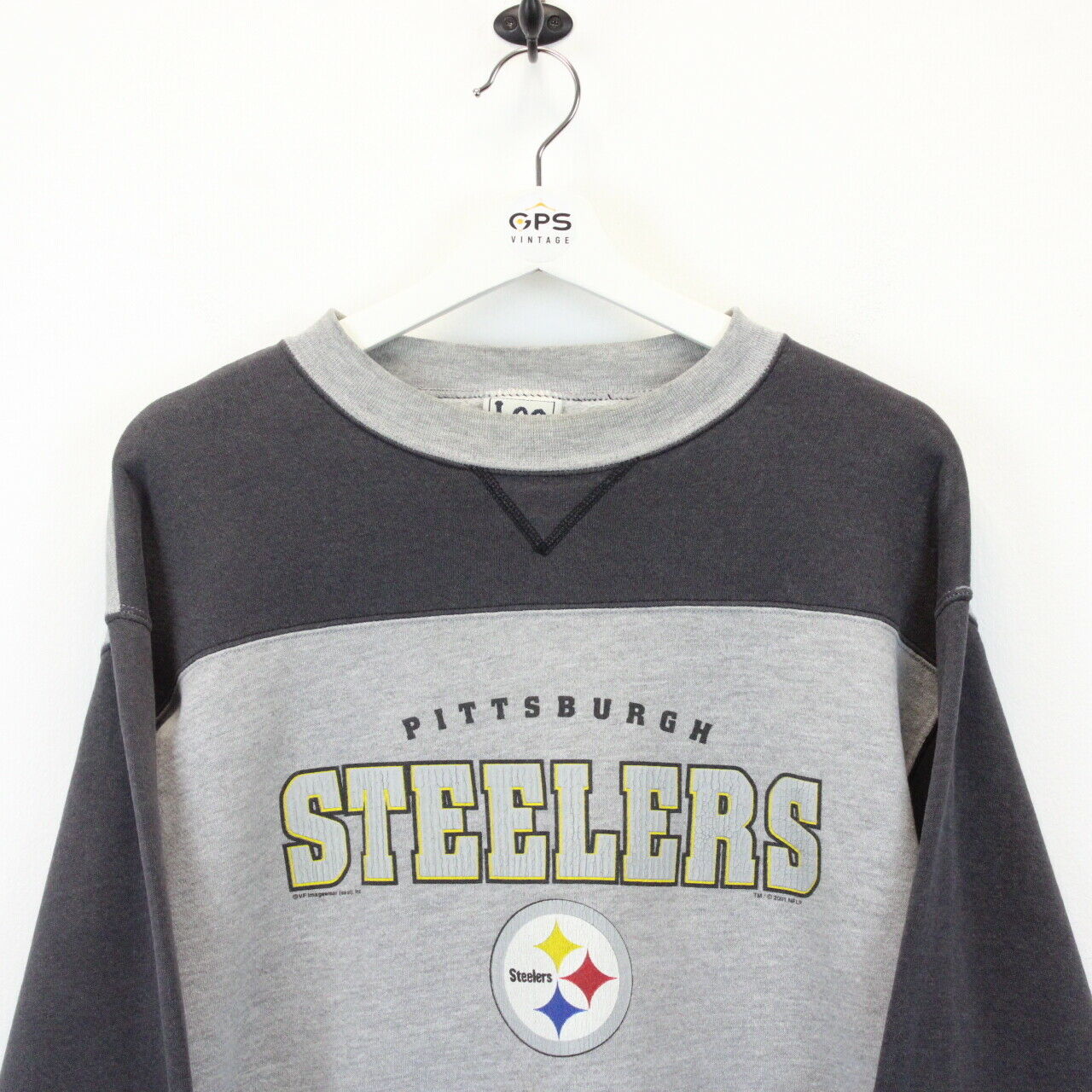 NFL 00s Pittsburgh STEELERS Sweatshirt Grey | Medium