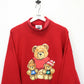 90s Christmas Sweatshirt Red | XL