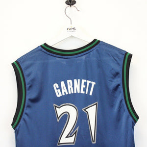 NBA REEBOK 90s Minnesota TIMBERWOLVES Jersey Blue | Small