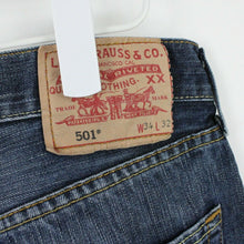 Load image into Gallery viewer, Mens LEVIS 501 Jeans Dark Blue | W33 L32
