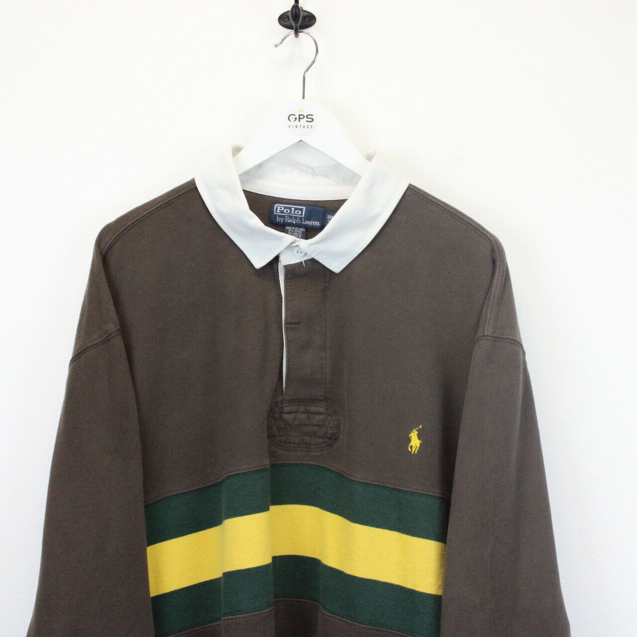 RALPH LAUREN Polo Shirt Brown | XXXL