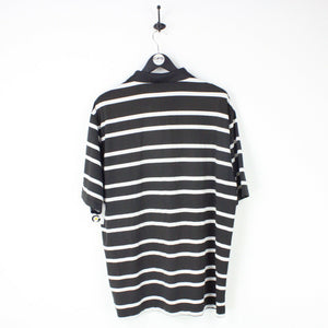 Mens NIKE Polo Shirt Black & White | XL
