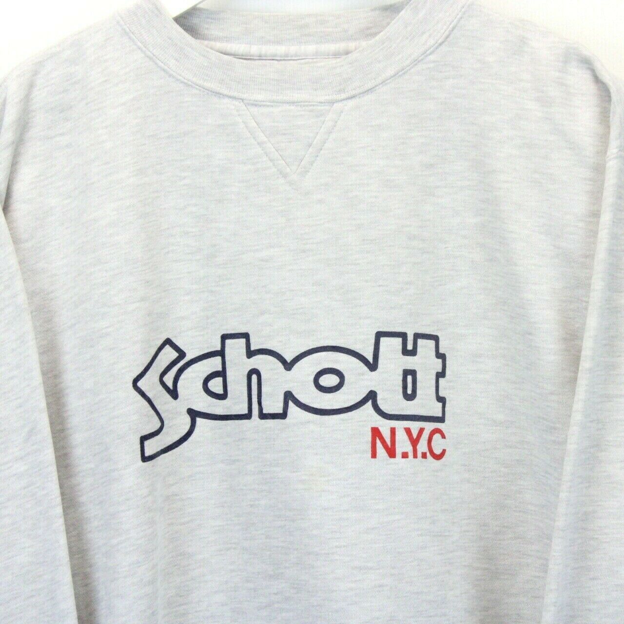 SCHOTT NYC 90s Sweatshirt Grey | Large