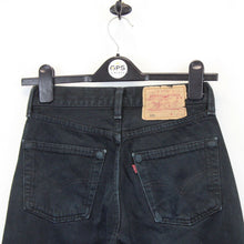 Load image into Gallery viewer, Womens LEVIS 501 Jeans Black | W26 L32
