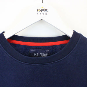 ARMANI Sweatshirt Navy Blue | Medium