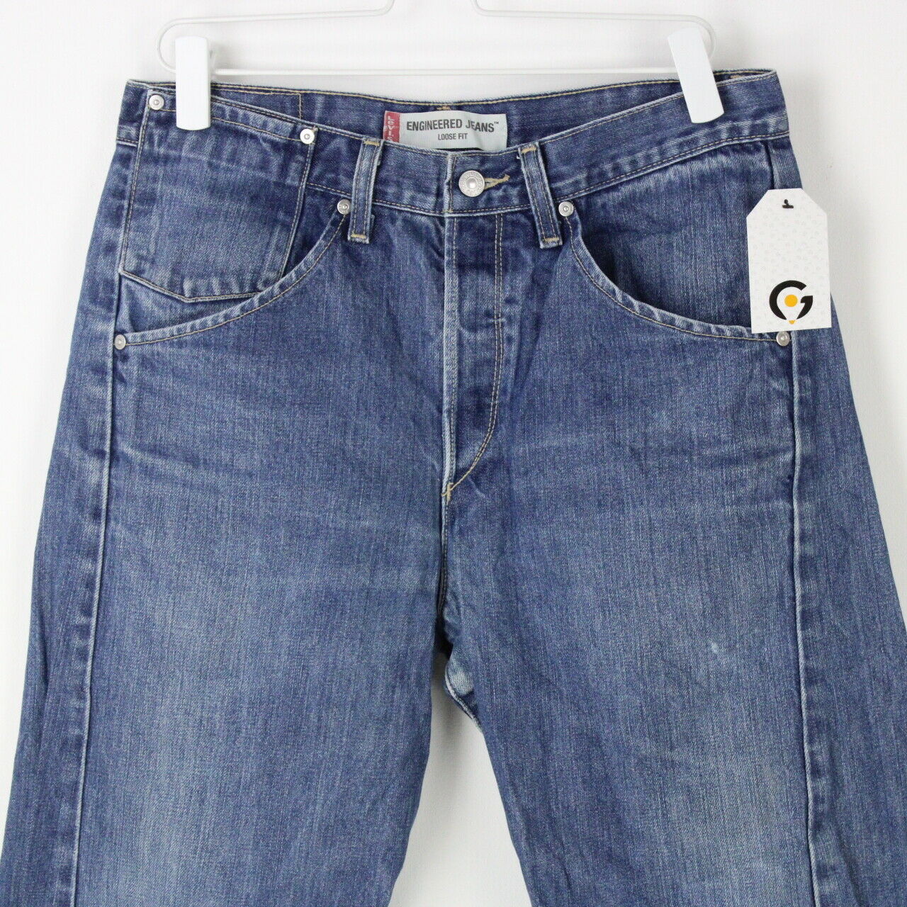 Mens LEVIS Engineered Jeans Mid Blue | W32 L30