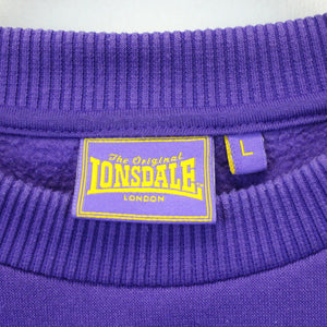 LONSDALE 00s Sweatshirt Purple | Large