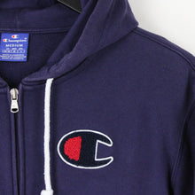 Load image into Gallery viewer, Womens CHAMPION Hoodie Navy Blue | Medium
